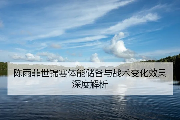 陈雨菲世锦赛体能储备与战术变化效果深度解析
